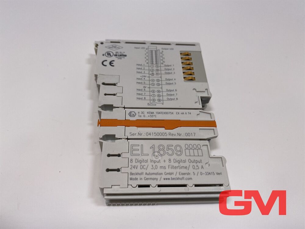 Beckhoff Input / Exit Serrefine EL1859 8-Kanal Input/Output Module Ethercat