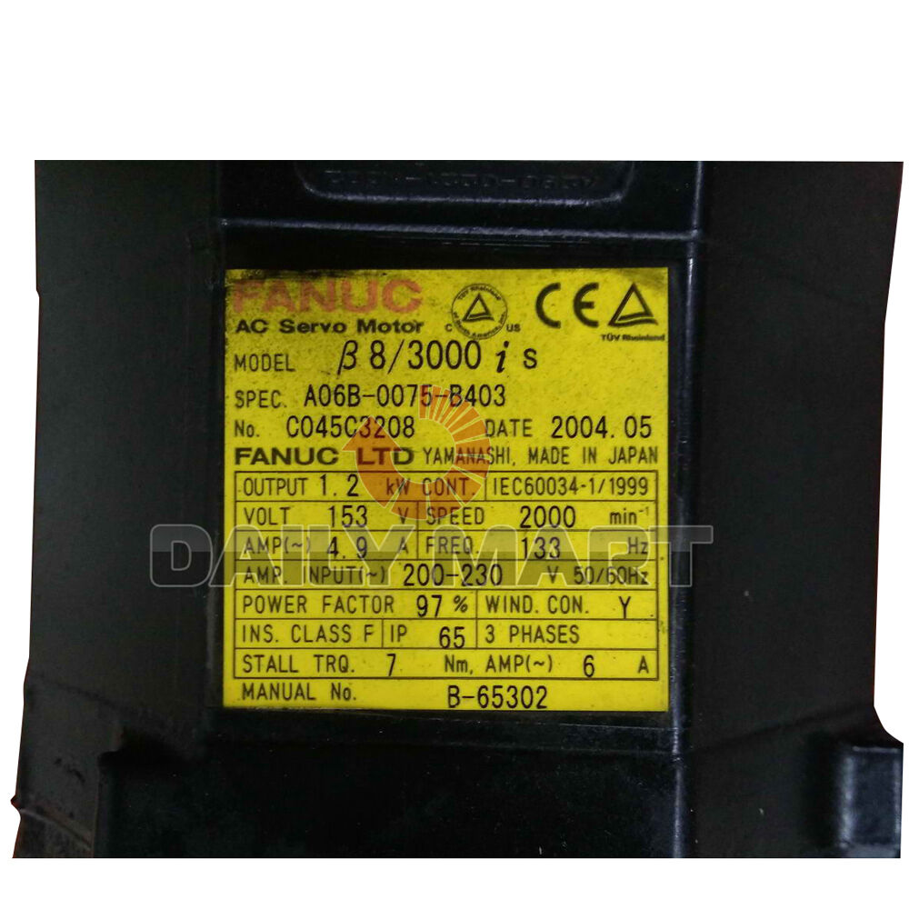 Used FANUC A06B-0075-B403