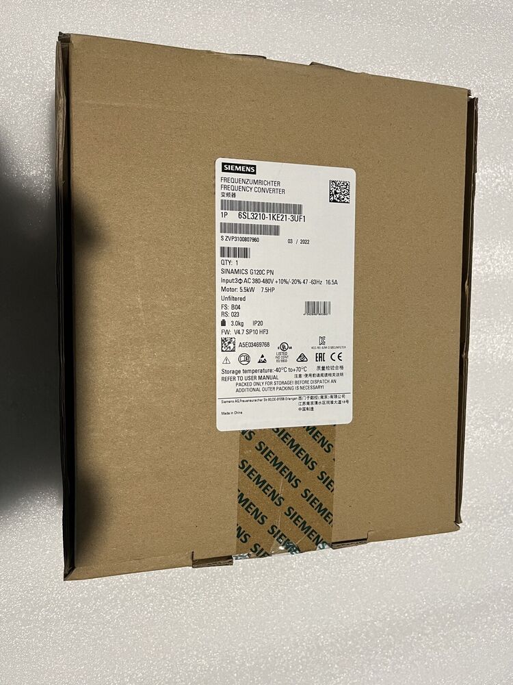 Siemens Power Module Inverter 6SL3210-1KE21-3UF1 In stock Fast Shipping Fedex / DHL