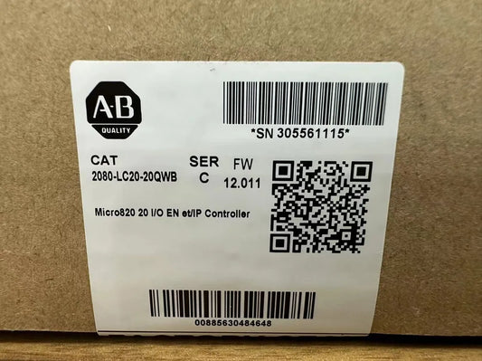 New Allen-Bradley 2080-LC20-20QWB Factory Sealed 20 I/O ENet/IP Controller UPS / DHL / Fedex