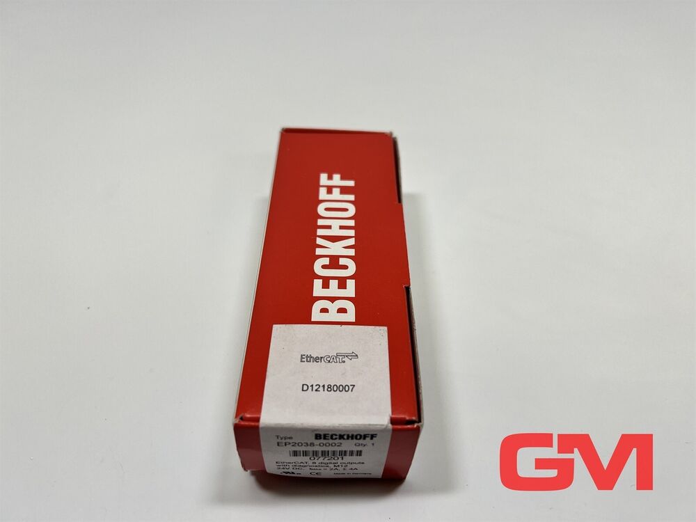 Beckhoff Ethercat Box EP2038-0002 8-Kanal-Digital-Ausgang 24V Dc 2A M12