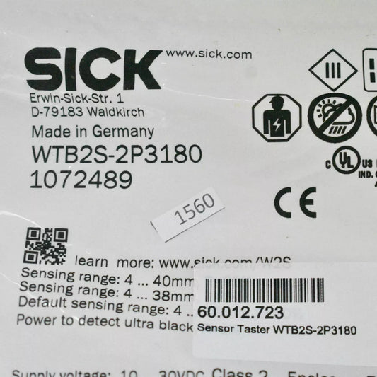 1PC New SICK WTB2S-2P3180 Photoelectric Sensor WTB2S2P3180 DHL / UPS / FedEx