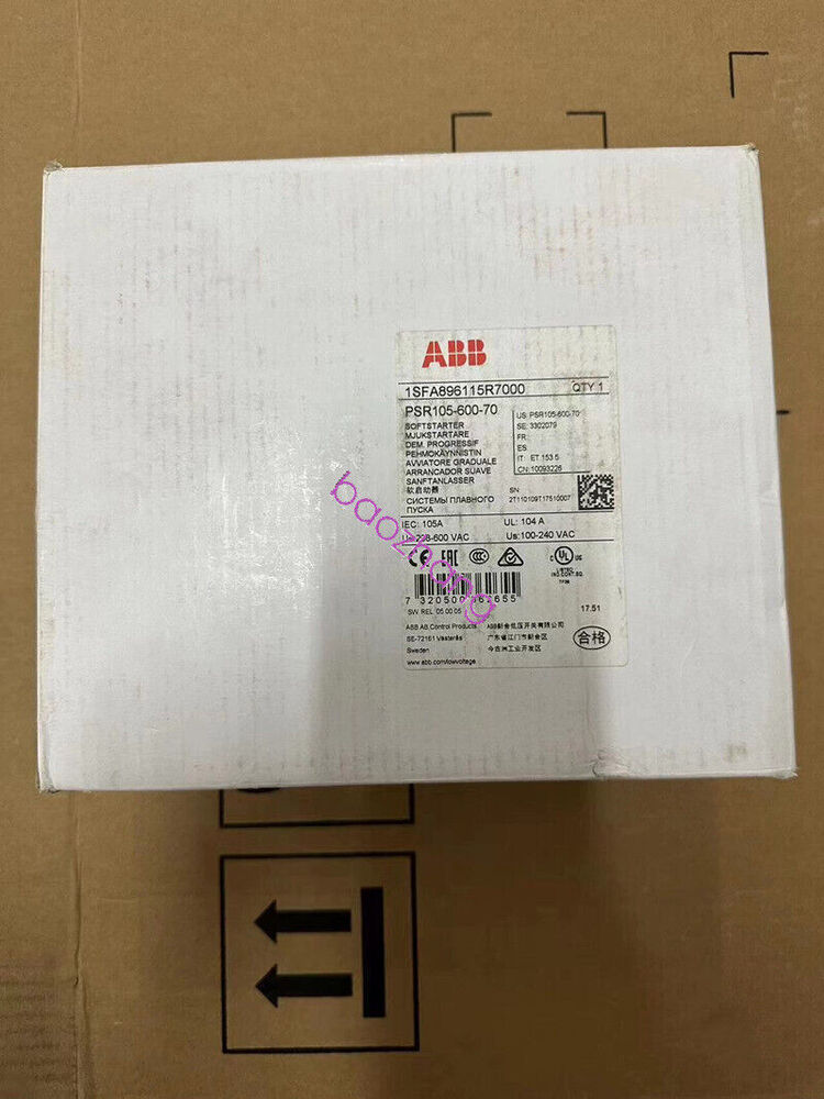 ABB PSR105-600-70 Soft Starter Free Shipping Stock New in Box Fast Shipping 1pcs UPS / DHL / Fedex