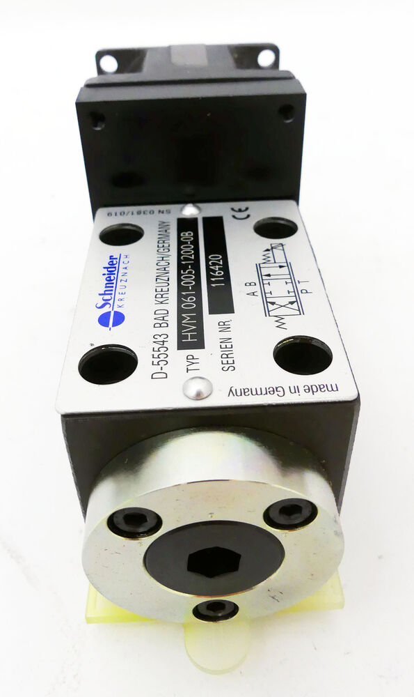 Schneider Kreuznach HVM 061-005-1200-0B Electohydraulic Servo Valve - Unused-- UPS / DHL / Fedex