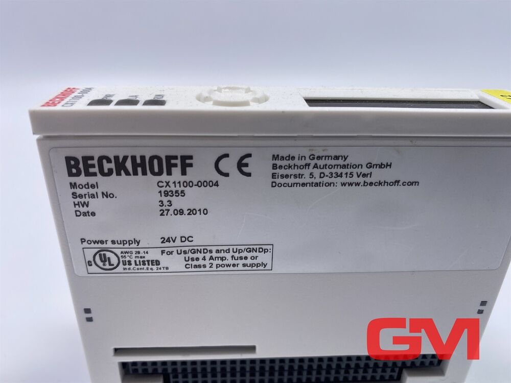 Beckhoff Power Supply CX1100-0004 24 V Dc 2 A 3,5 W for CX1010/CX1020