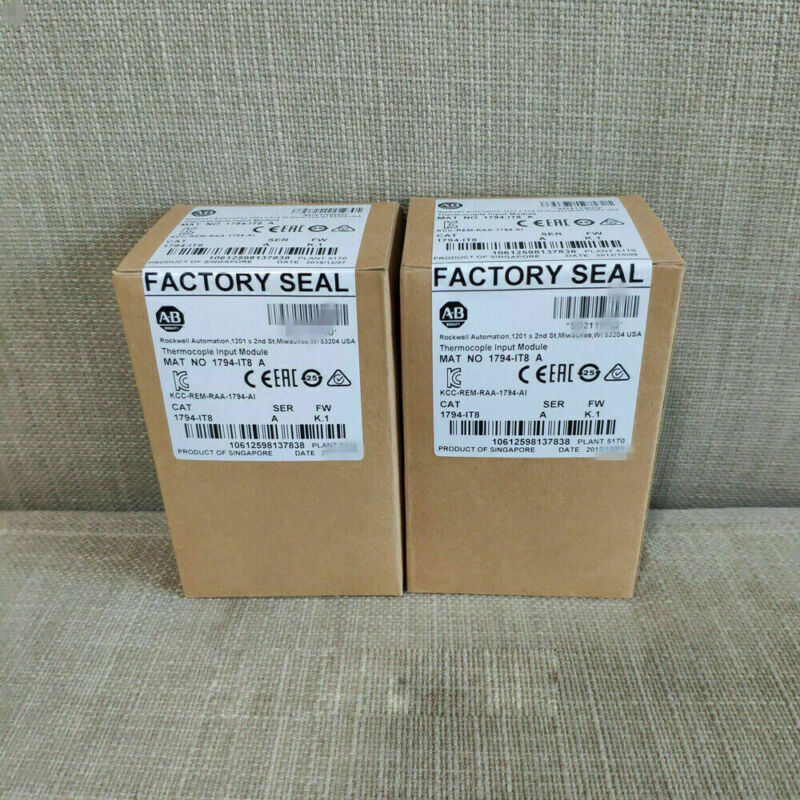 AB 1794-IT8 /A Flex I/O 8 Channel Thermocouple Input Module New Factory Sealed UPS / DHL / Fedex