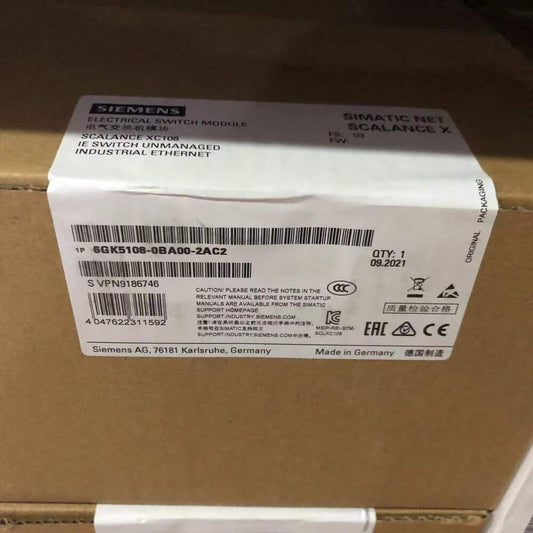 Siemens SCALANCE XC108 6GK5108-0BA00-2AC2 New Sealed Box Fast Shipping UPS / Fedex / DHL