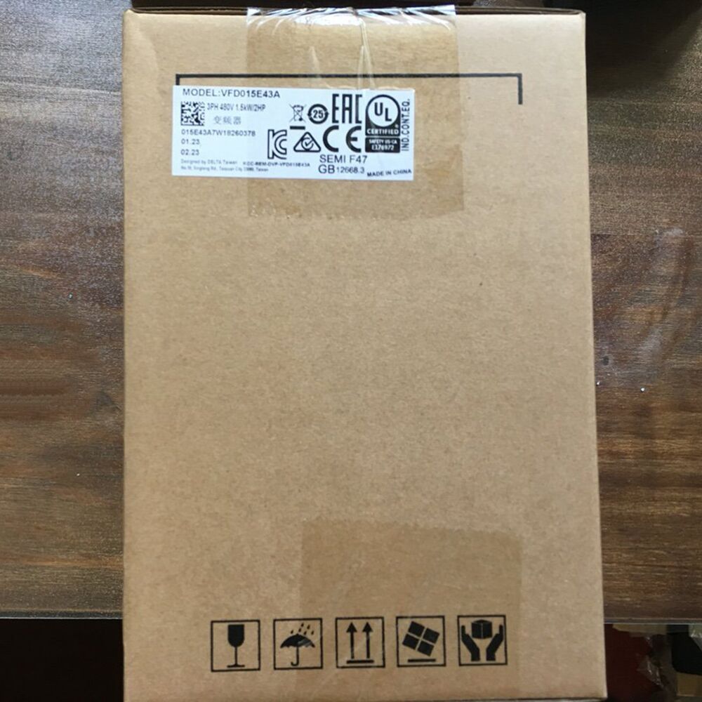 1PC New Delta VFD015M23A 220V 1.5kw Inverter 3 Phase In Box Expedited Shipping DHL / UPS / FedEx