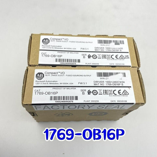 New Factory Sealed AB 1769-OB16P SER B CompactLogix 16 Pt D/O Module 1769OB16P DHL / UPS / FedEx