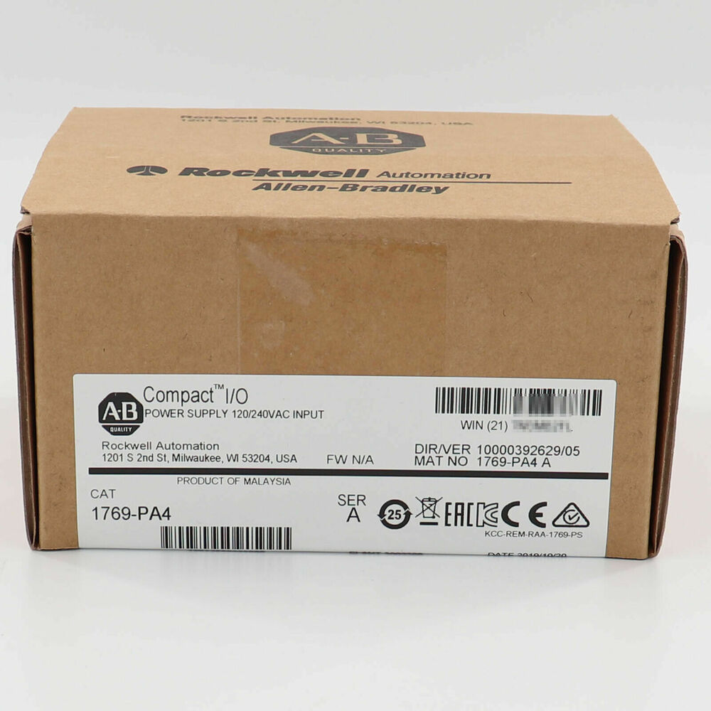 New Factory Sealed for Allen Bradley 1769-PA4 AB SER A CompactLogix Power Supply DHL / UPS / FedEx