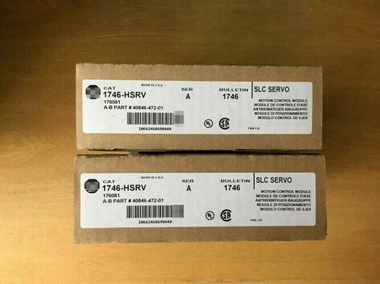 New Factory Sealed Allen Bradley 1746-HSRV SER A SLC Servo Motion Control Module DHL / UPS / FedEx