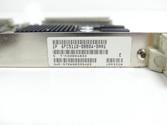 Siemens 6FC5110-0BB04-0AA1 NC-CPU Version E SN:T-KO2024833-