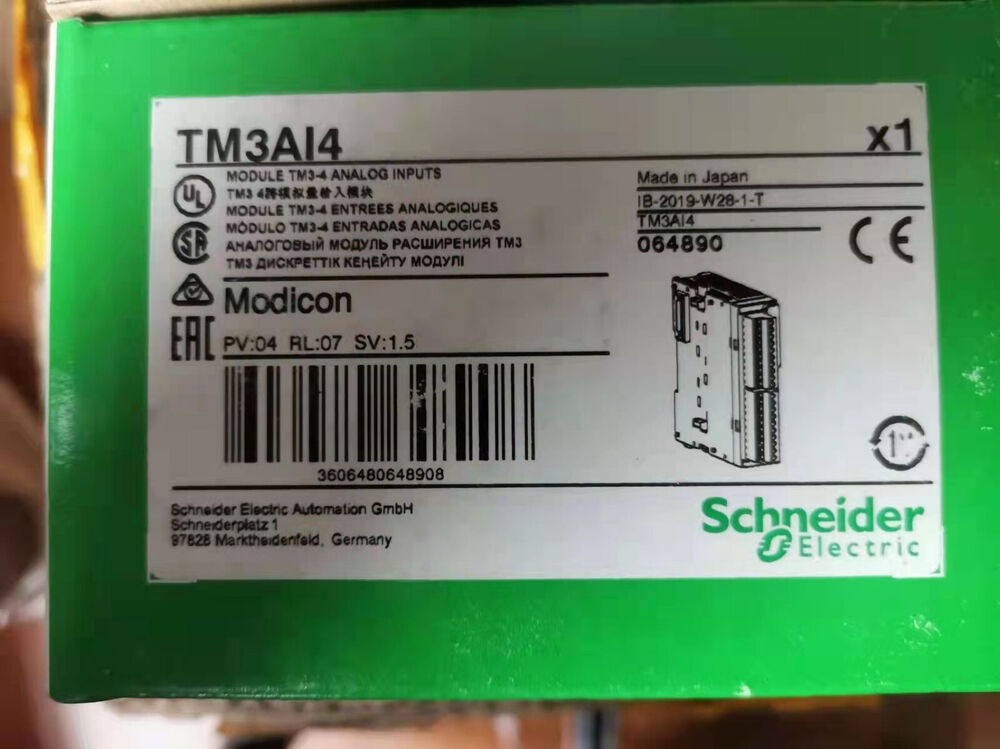 1PC New Schneider Analog Input Module TM3AI4 Expedited Shipping In Box DHL / UPS / FedEx