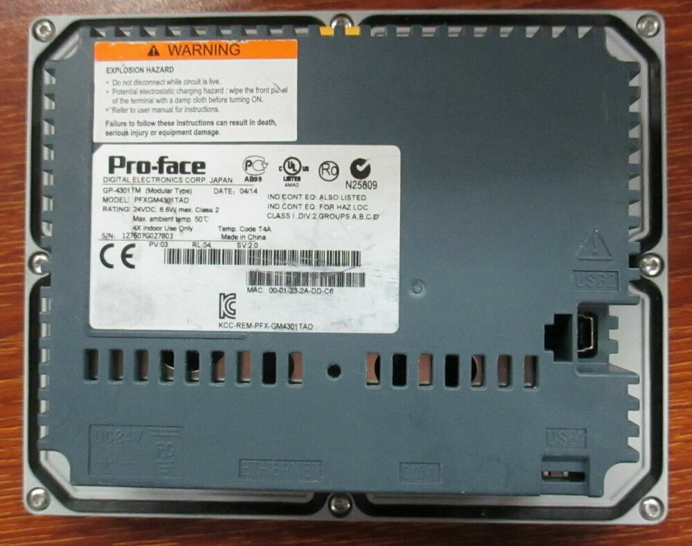 NEW PROFACE PFXGM4301TAD TOUCH SCREEN PFXGM4301TAD EXPEDITED SHIPPING UPS / DHL / Fedex