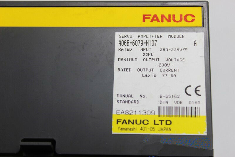 USED FANUC A06B-6079-H107 Servo Drive A06B6079H107 Expendited Shipping DHL / UPS / FedEx