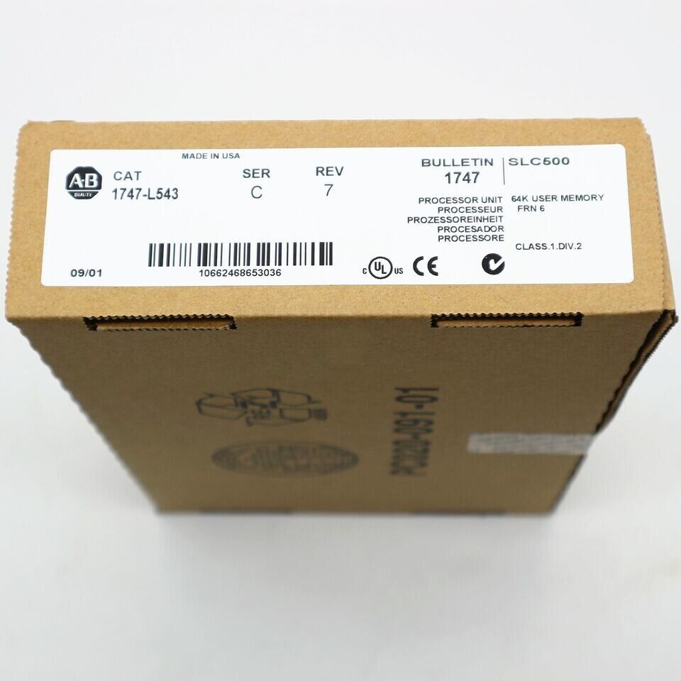 New Allen-Bradley AB 1747-L543 SER C SLC 500 5/04 CPU Processor Unit 1747-L543 UPS / DHL / Fedex