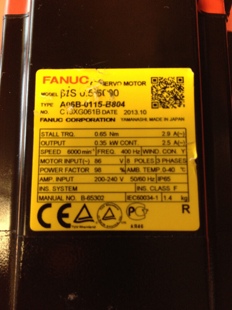 USED FANUC A06B-0034-B675 Servo Motor A06B0034B675 Expendited ShippingDHL / UPS / FedEx