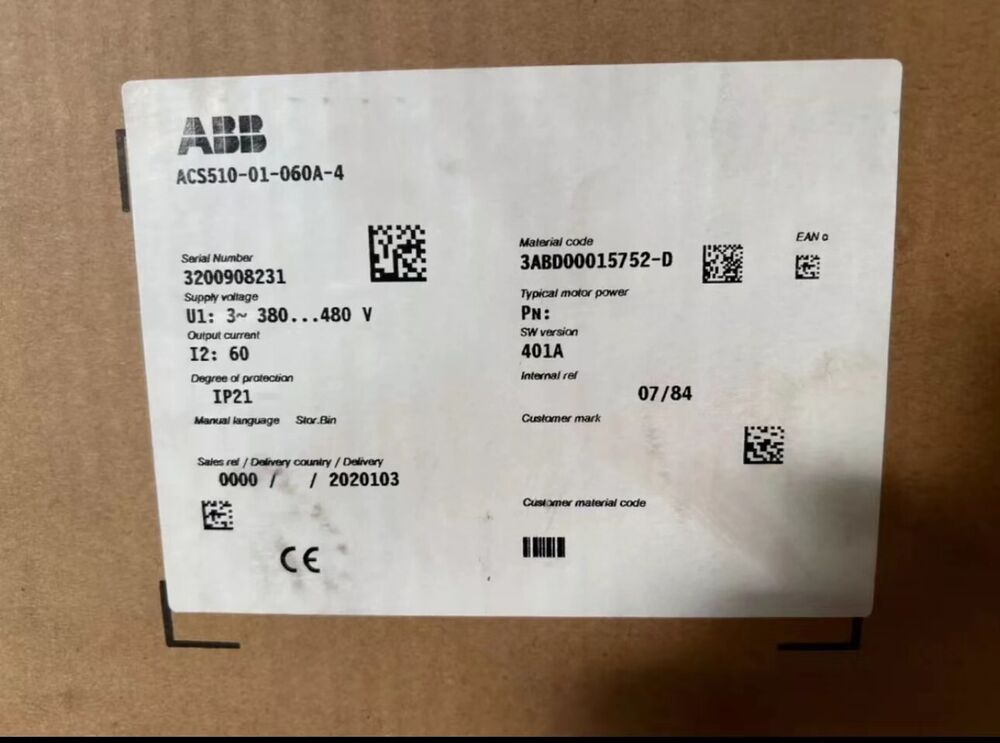 ACS510-01-060A-4 brand new ABB frequency converter with box, free shipping