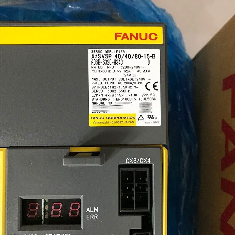 NEW FANUC A06B-6320-H343 SERVO AMPLIFIER A06B6320H343 EXPEDITED SHIPPING DHL / UPS / FedEx