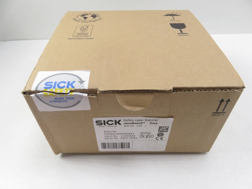 SICK NANS3-AAAZ30AN1 1100333 Safety Laser Scanne New in Box Expedited Shipping UPS / DHL / Fedex