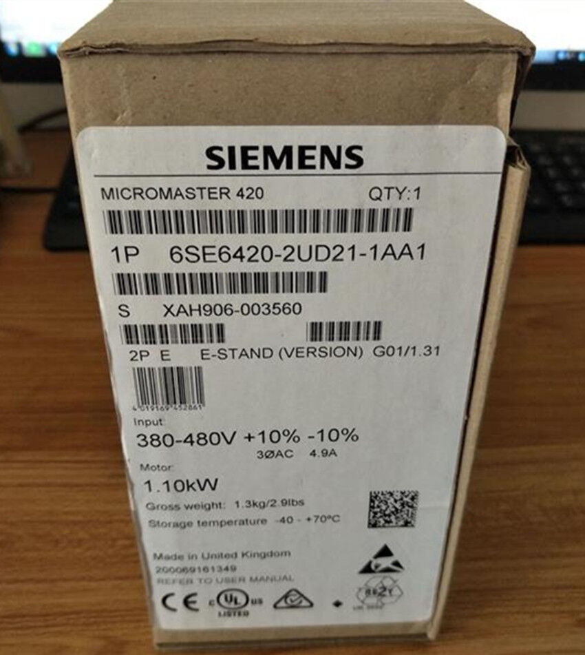 Siemens 6SE6420-2UD21-1AA1 Inverter 6SE64202UD211AA New Expedited Shipping DHL / UPS / FedEx