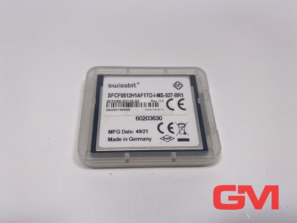 B&R Memory Card 0CFCRD.0512E.02 Swissbit 512MB Industrial Compact Flash Card