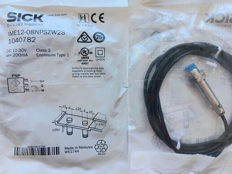 1PC New Sick IME12-08NPSZW2S Proximity Switch IME1208NPSZW2S DHL / UPS / FedEx