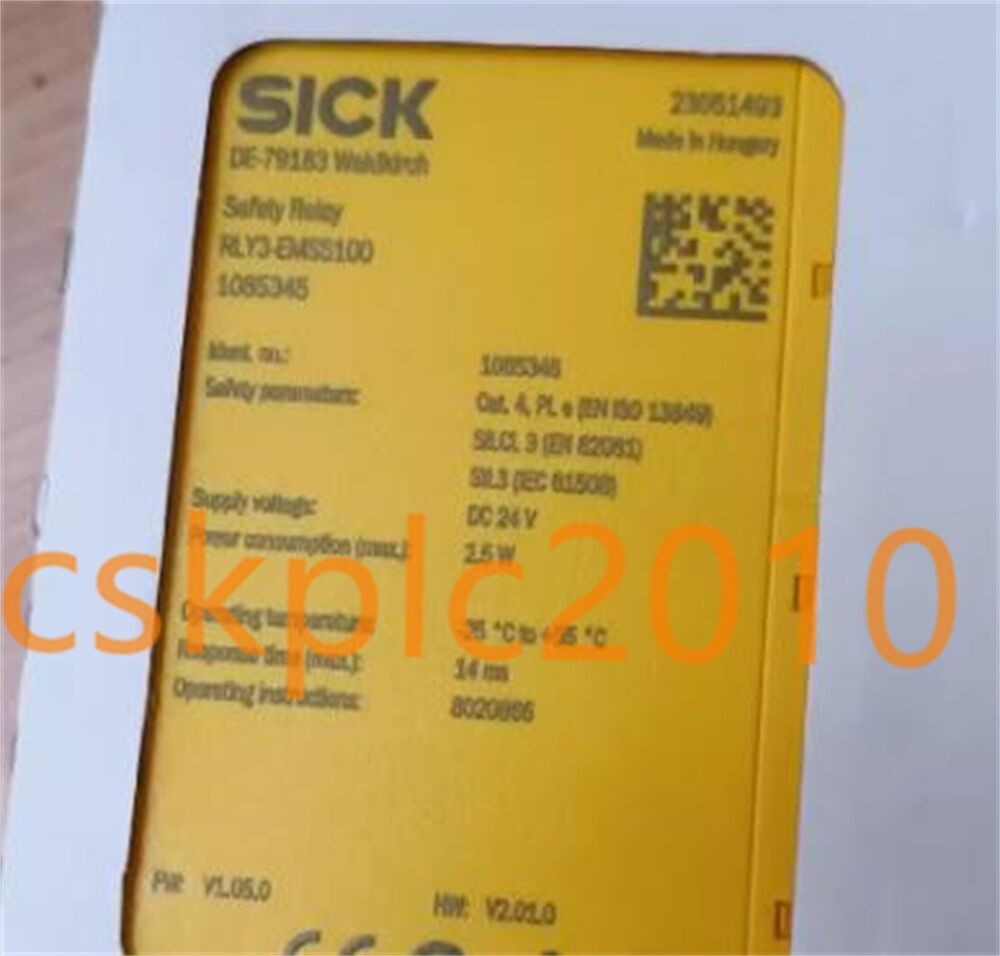 1 PCS NEW IN BOX SICK safety relays RLY3-EMSS100 1085345