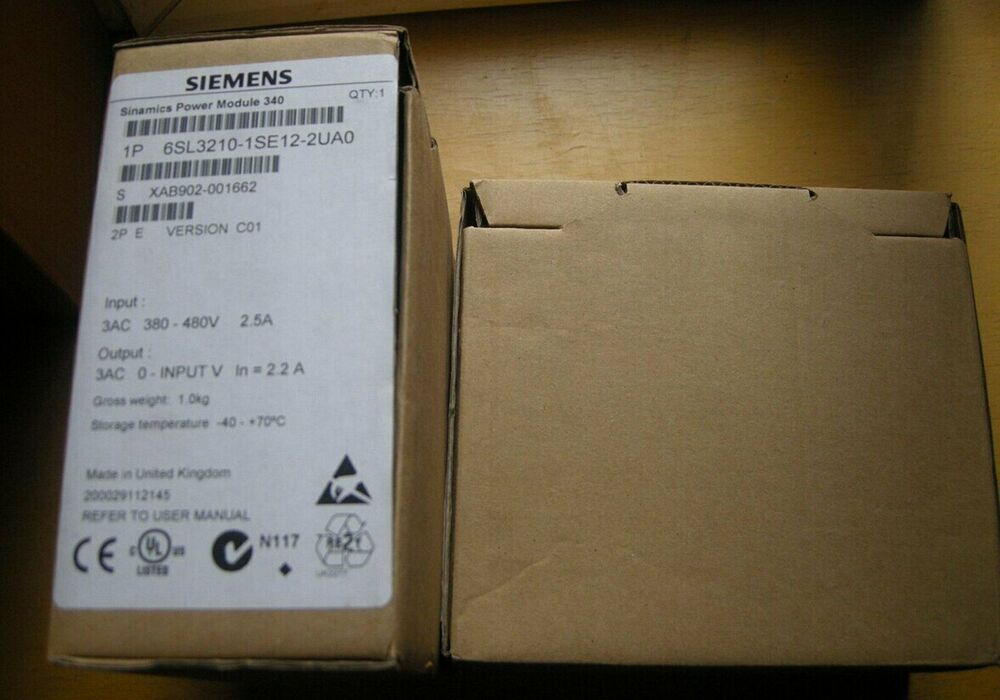 New Siemens 6SL3210-1SE12-2UA0 6SL3 210-1SE12-2UA0 converter Power Module PM340