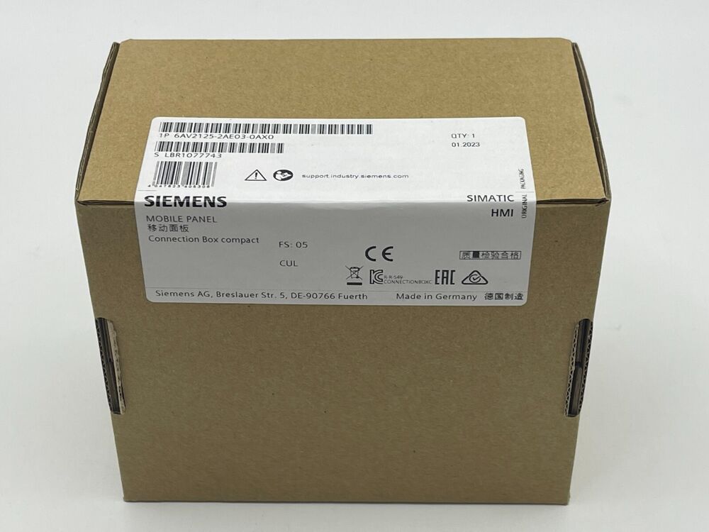 New Siemens 6AV2125-2AE03-0AX0 SIMATIC HMI connection box 6AV2 125-2AE03-0AX0