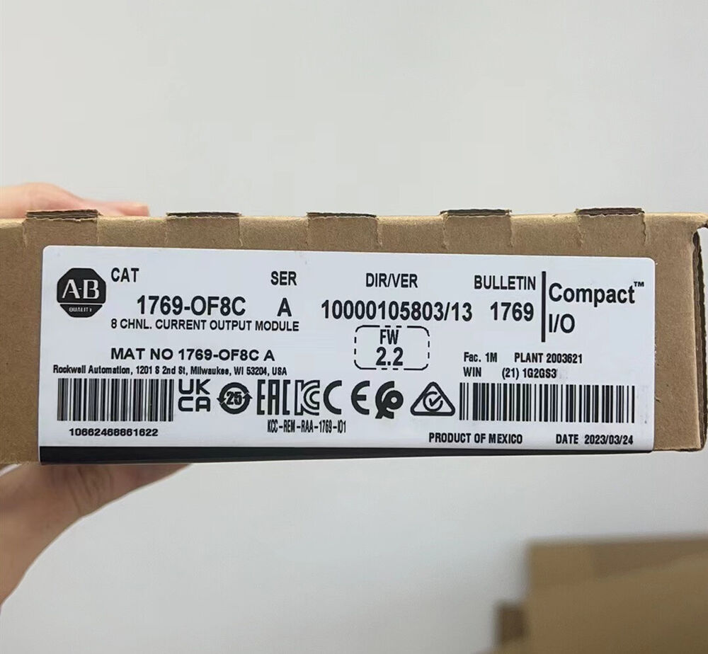 Factory Sealed Allen-Bradley 1769-OF8C CompactLogix 8 Pt A/O Current Module DHL / UPS / FedEx