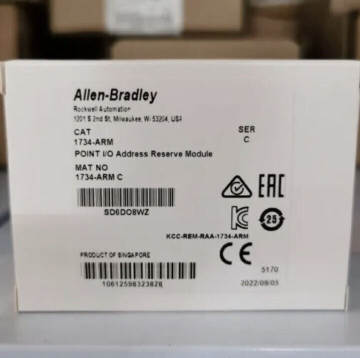 New Sealed Allen Bradley 1734-ARM /C POINT I/O Address Reserve Module 1734ARM US DHL / UPS / FedEx