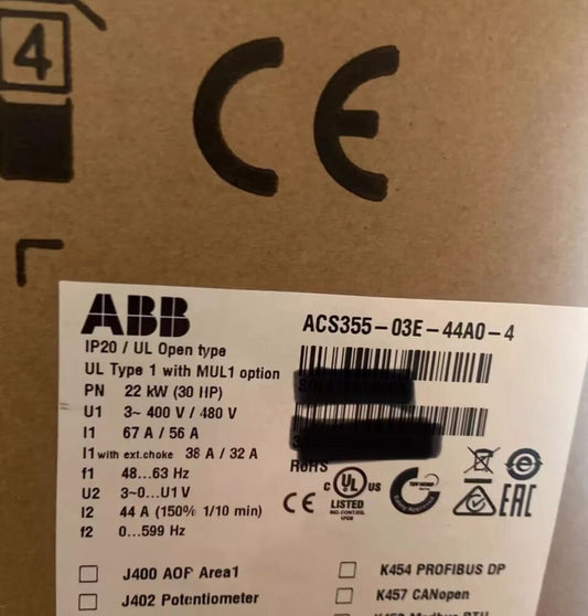 ACS355-03E-44A0-4 brand new ABB frequency converter with box, free shipping UPS / DHL / Fedex