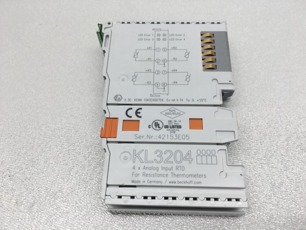 Beckhoff Automation KL3204 4-Kanal Input Terminal Pt100 Input Module Rtd