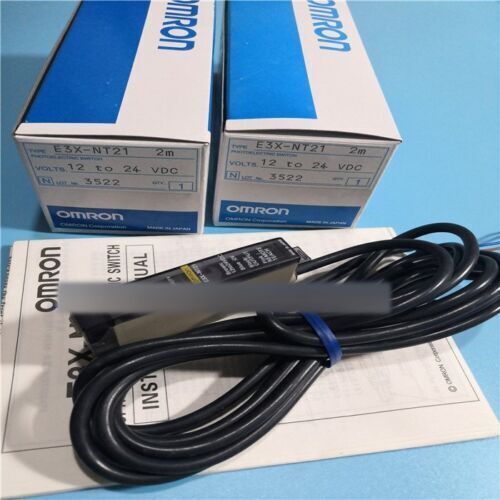 New Omron E3X-NT21 E3XNT21 Photo Fiber Amplifier Sensor In Box Free Shipping 1PC DHL / UPS / FedEx