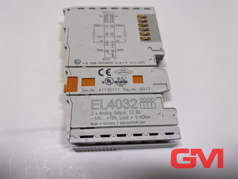 Beckhoff Analogausgangsmodul EL4032 Output Module Ethercat - Terminal 2-Kanal 12