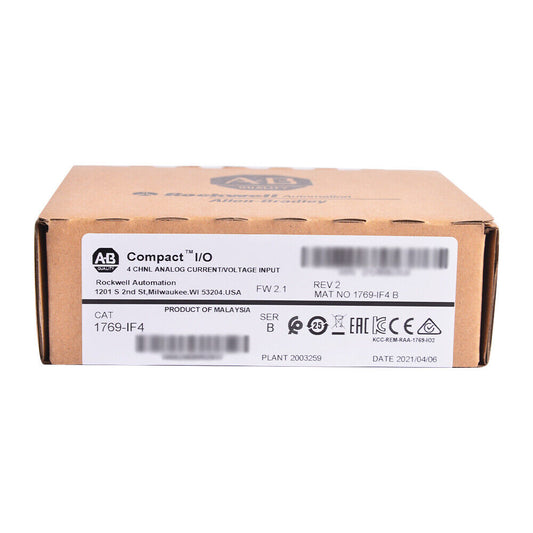 New AB 1769-IF4 Allen Bradley 1769-IF4 4 Channel Analog Input Module Sealed DHL / UPS / FedEx