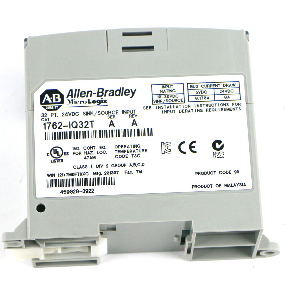 Used ALLEN BRADLEY AB 1762-IQ32T Input Module DHL / UPS / FedEx