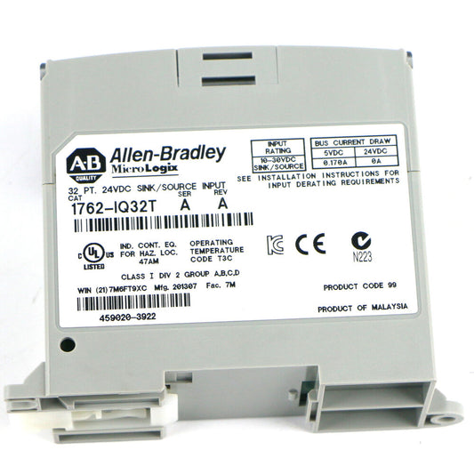 Used ALLEN BRADLEY AB 1762-IQ32T Input Module DHL / UPS / FedEx