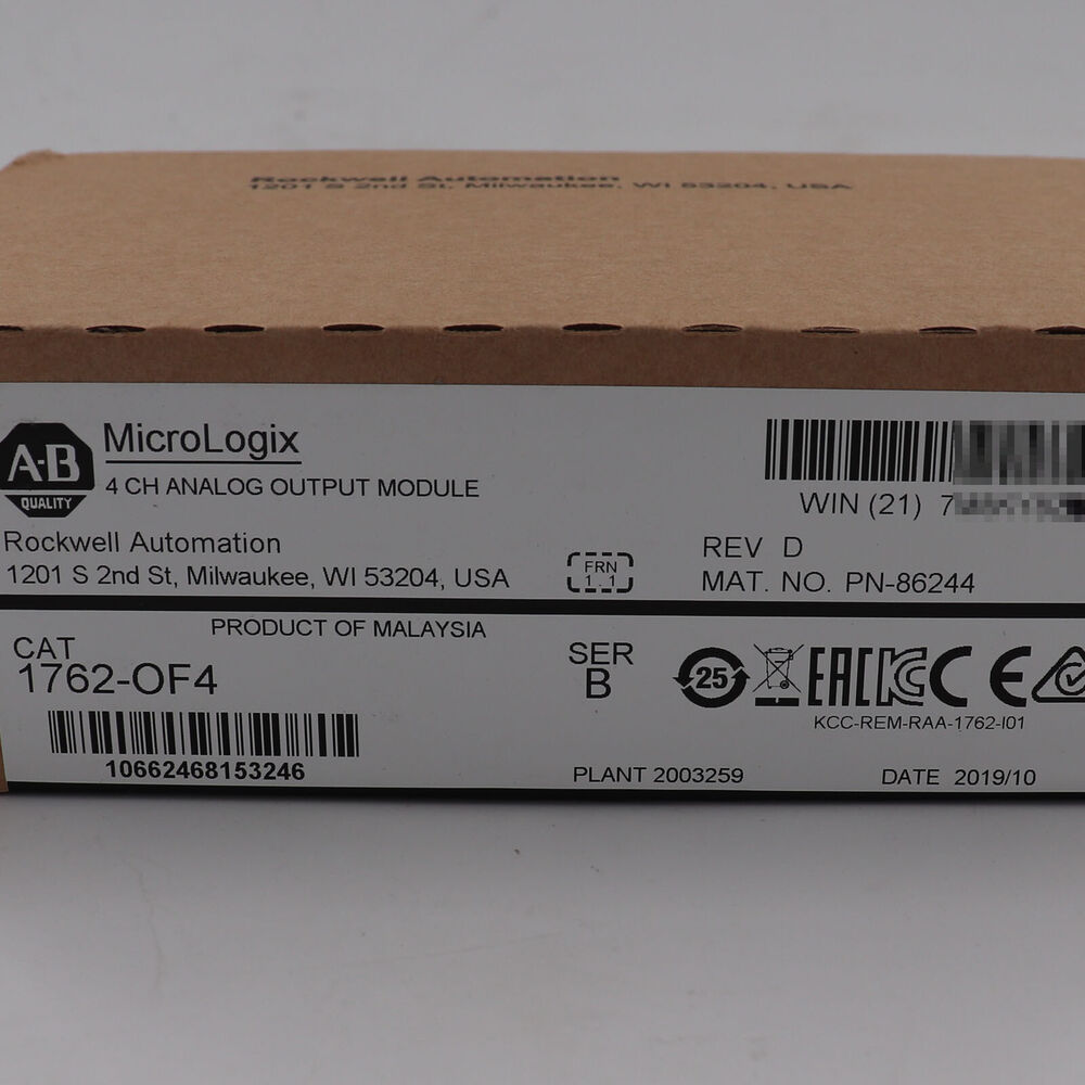 1PC Allen-Bradley 1762-OF4 MicroLogix 4Point Analog Output Module Factory Sealed DHL / UPS / FedEx