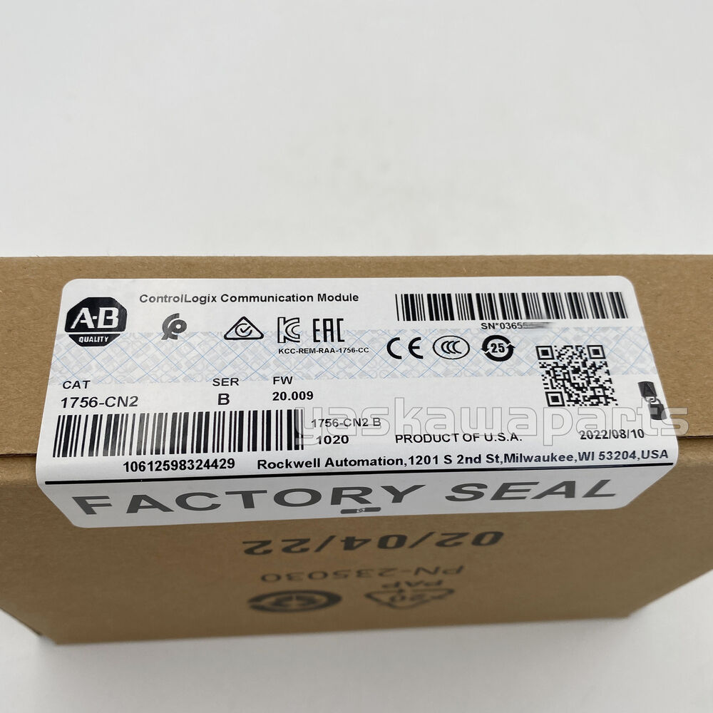 Allen-Bradley 1756-CN2 / B Controllogix Communication Module 1756CN2 New Sealed DHL / UPS / FedEx