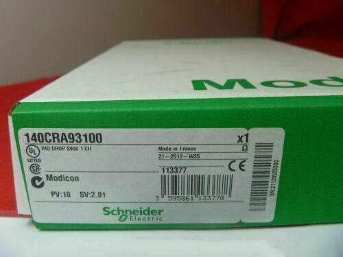 Schneider 140CRA93100 RIO Drop Module 1PC New In Box Expedited Shipping DHL / UPS / FedEx