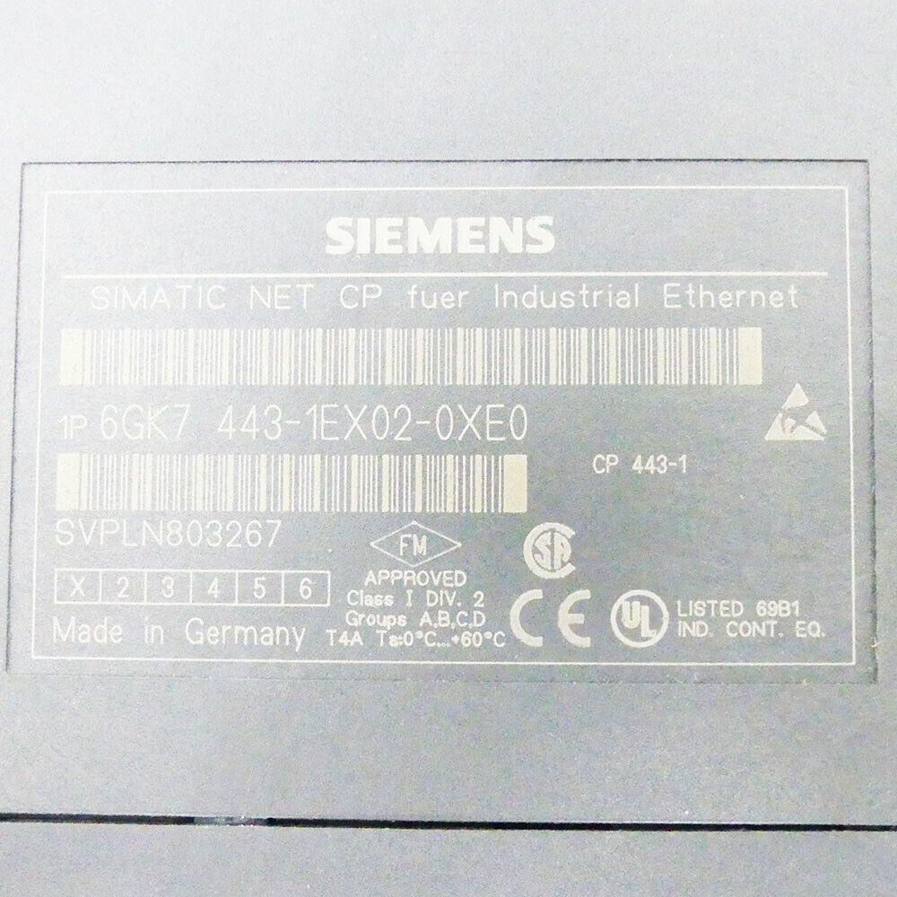 6GK7443-1EX02-0XE0 SIEMENS SIMATIC S7-400 Communication Processor Brand New! Fedex / DHL