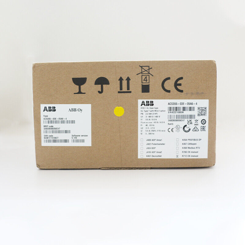 New 1PC ABB ACS355-03E-05A6-4 2.2KW Inverter Expedited Shipping