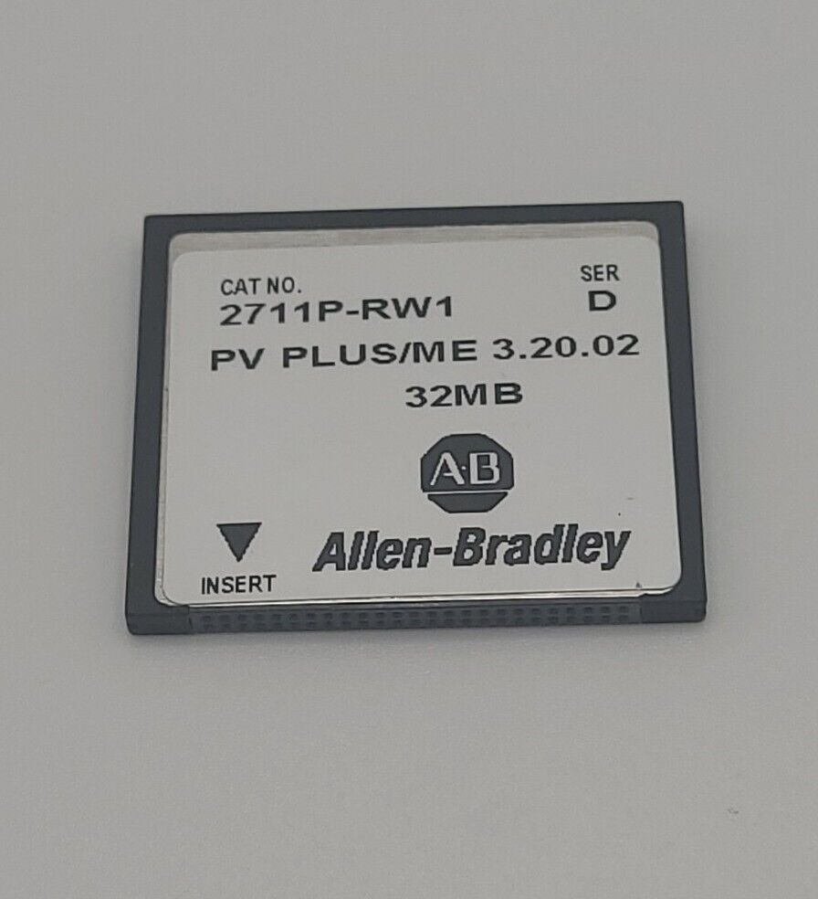 Allen-Bradley 2711P-RW1 J 5.00.04 PanelView Plus 32MB Internal Compact FlashCard DHL / UPS / FedEx