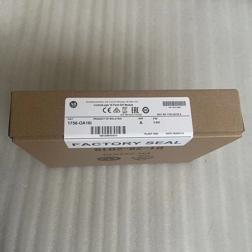 New Factory Sealed AB 1756-OA16I / A ControlLogix 16 Point D/O Module 1756OA16I DHL / UPS / FedEx