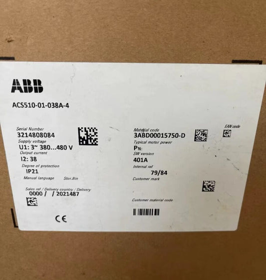 1pcs New ACS510-01-038A-4 ABB Frequency Converter ACS510-01-038A-4