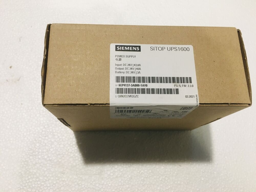 New Siemens SITOP UPS1600 Power Supply 6EP4137-3AB00-1AY0 With 1 Year Warranty UPS / Fedex / DHL