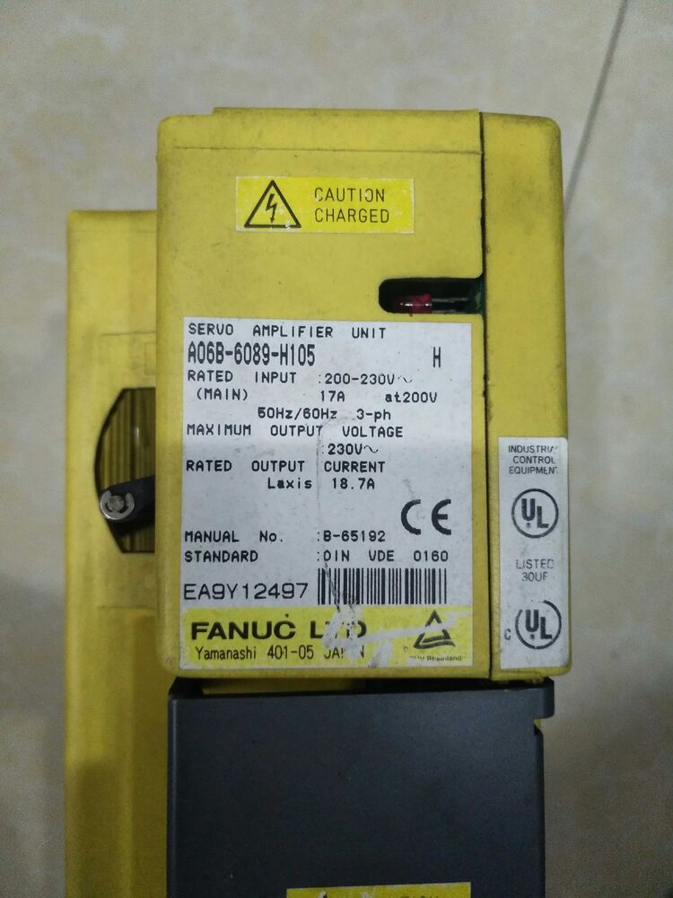 USED FANUC A06B-6089-H105 SERVO Amplifier A06B6089H105 Tested Expedited ShippingDHL / UPS / FedEx