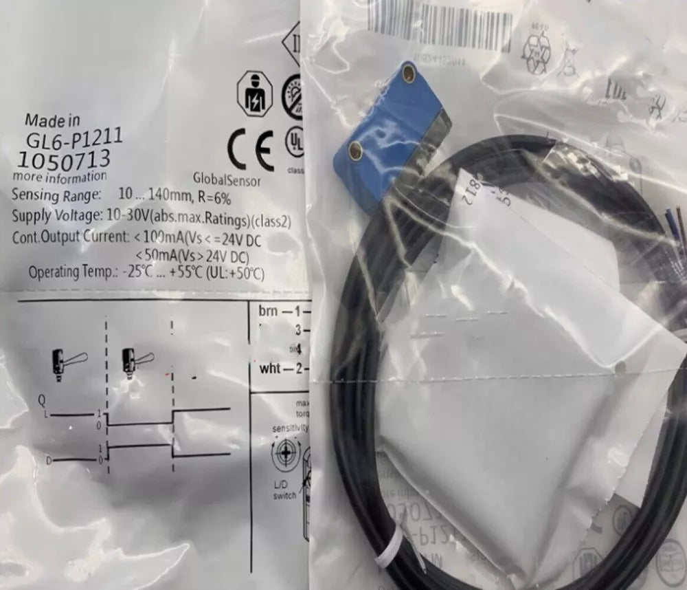 1PC New SICK GL6-P1211 Photoelectric Sensor Free shipping GL6P1211 DHL / UPS / FedEx